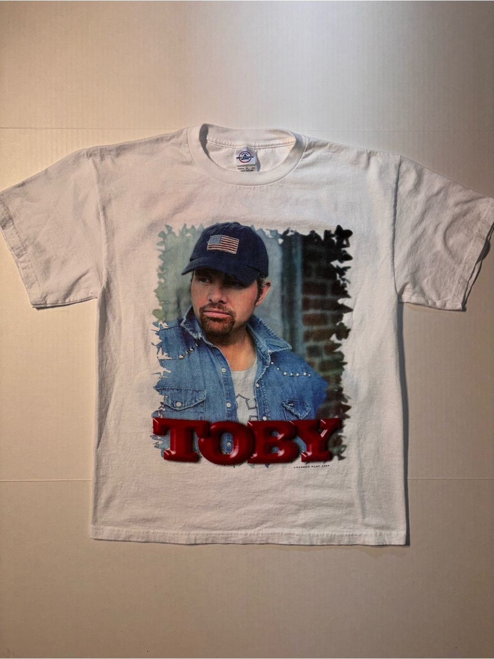 Vtg Toby Keith 2004 Big Throwdown Country Music Tour Band T-shirt Sz Medium